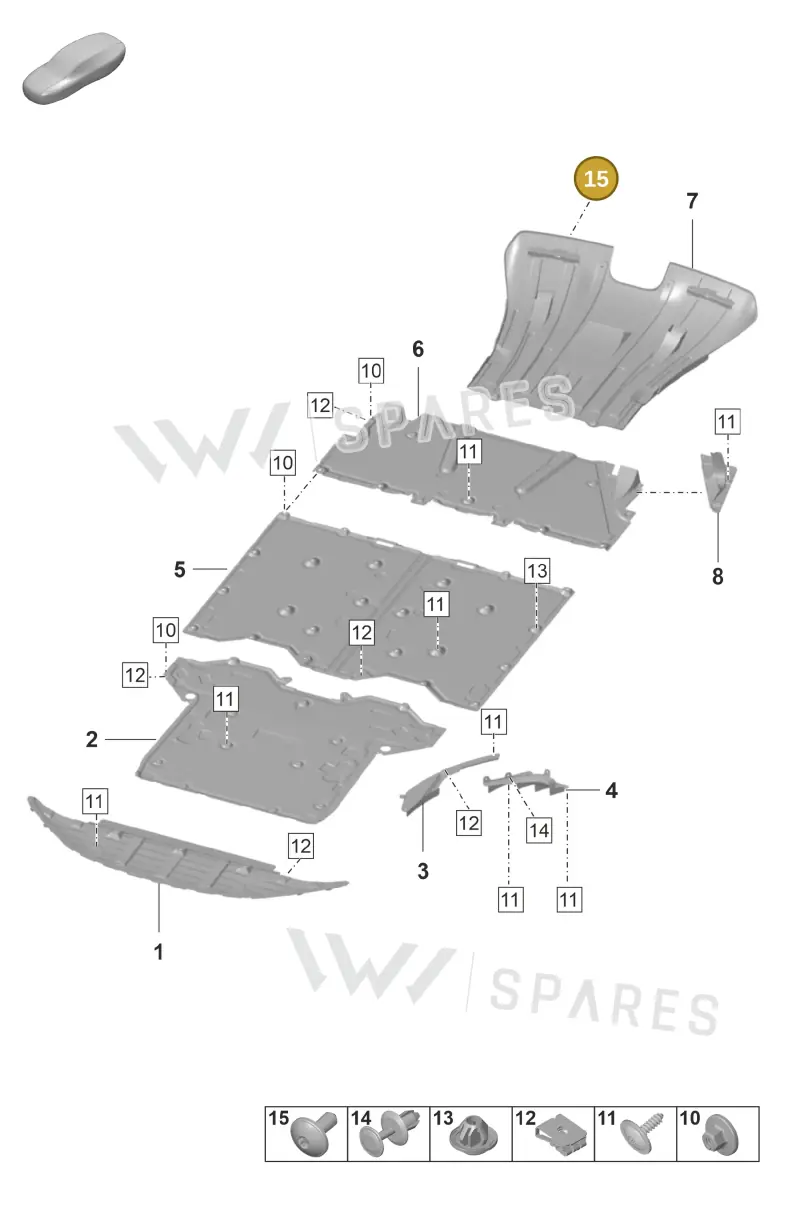 PAF910423 — Porsche 911 (2021-2022) diagram p59801700, position 15