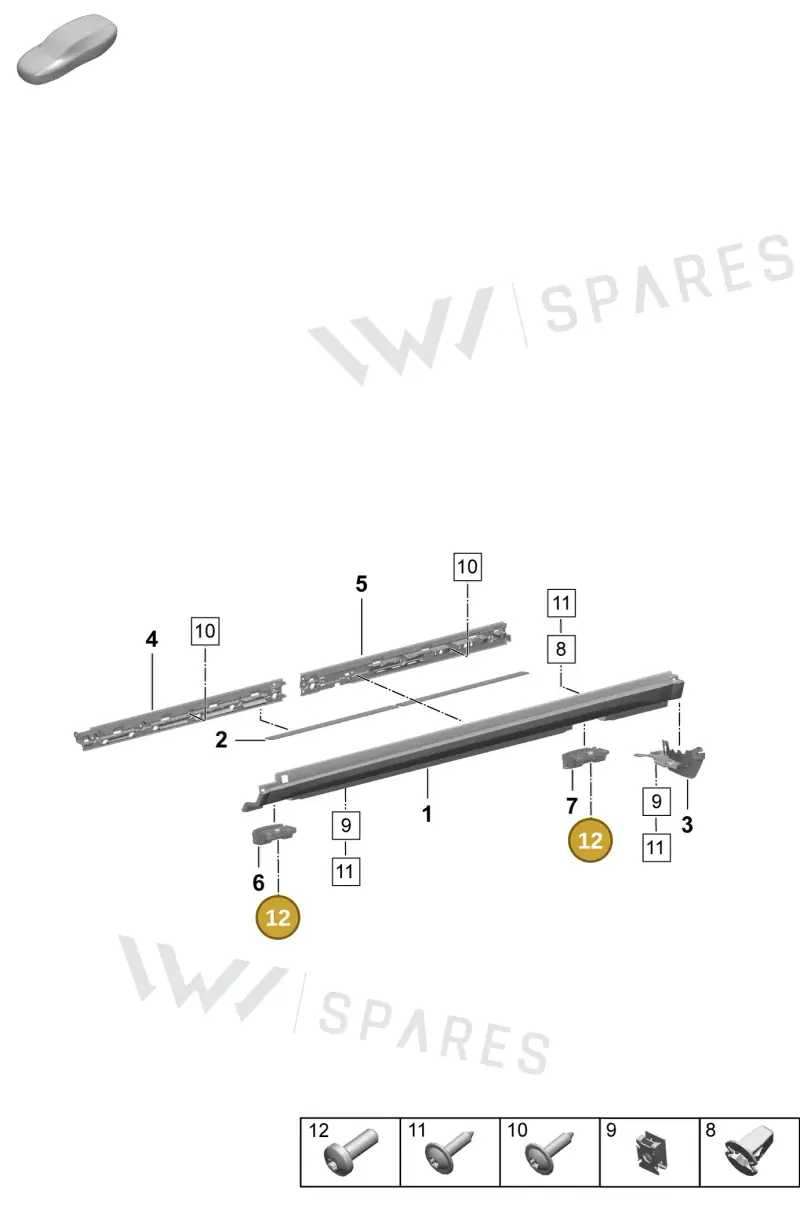 PAF910423 — Porsche Macan (2024-2024) diagram p61810200, position 12
