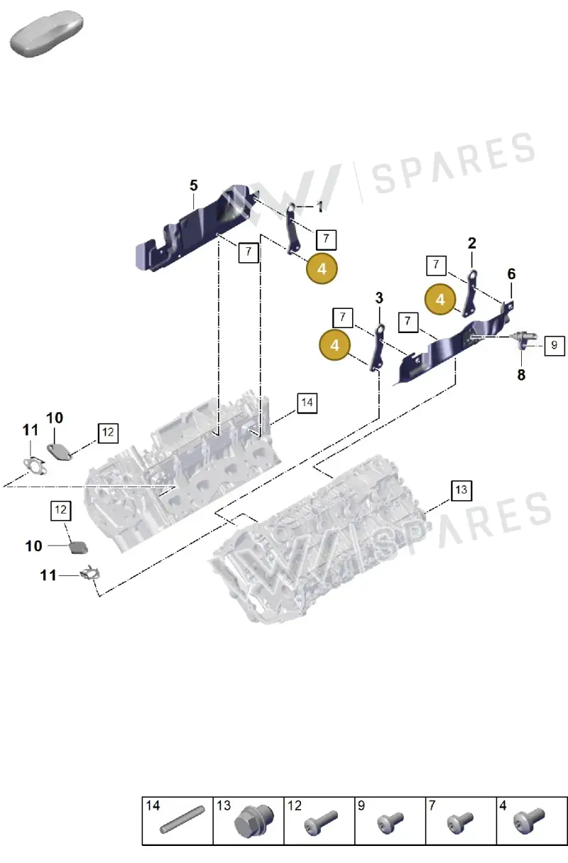 PAF910488 — Porsche Panamera (2023-2025) diagram p60103035, position 4