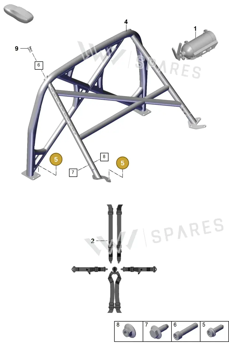 PAF910758 — Porsche 911 (2018-2024) diagram p53812025, position 5