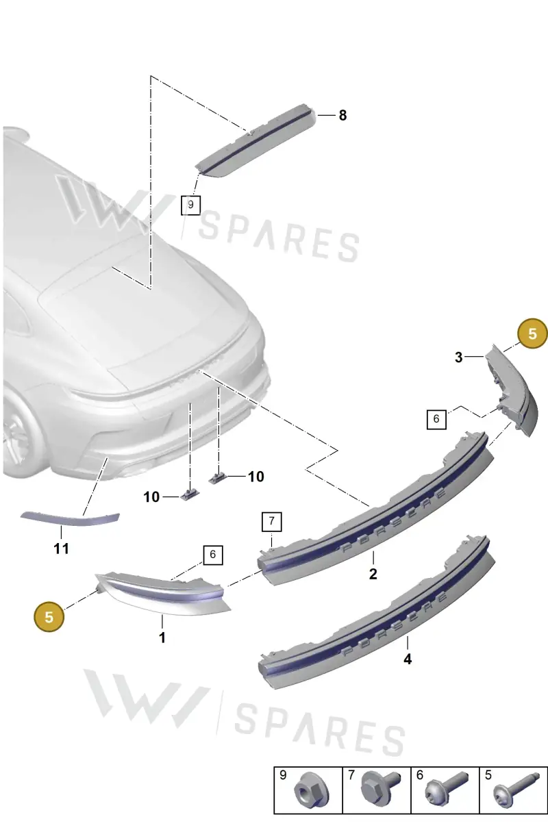 PAF910935 — Porsche Panamera (2023-2025) diagram p62908400, position 5