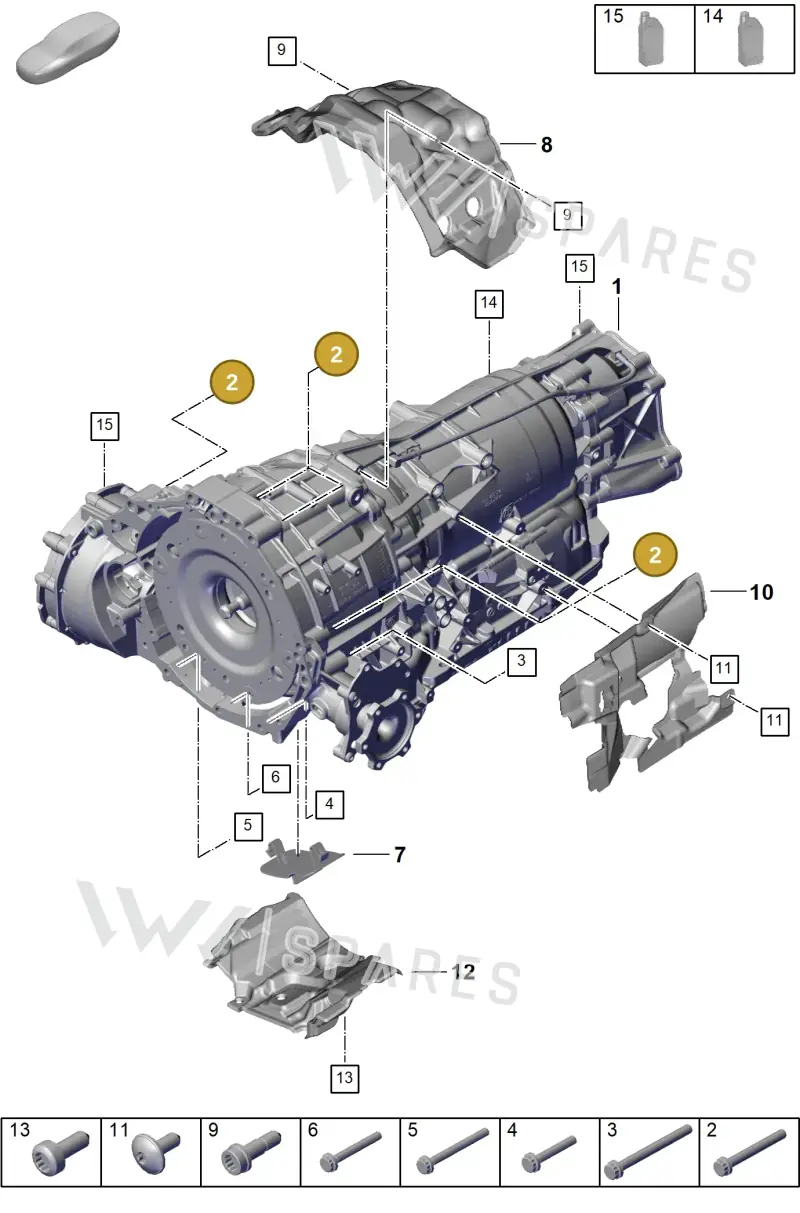 PAF911296 — Porsche Cayenne Coupe (2023-2023) diagram p60302000, position 2