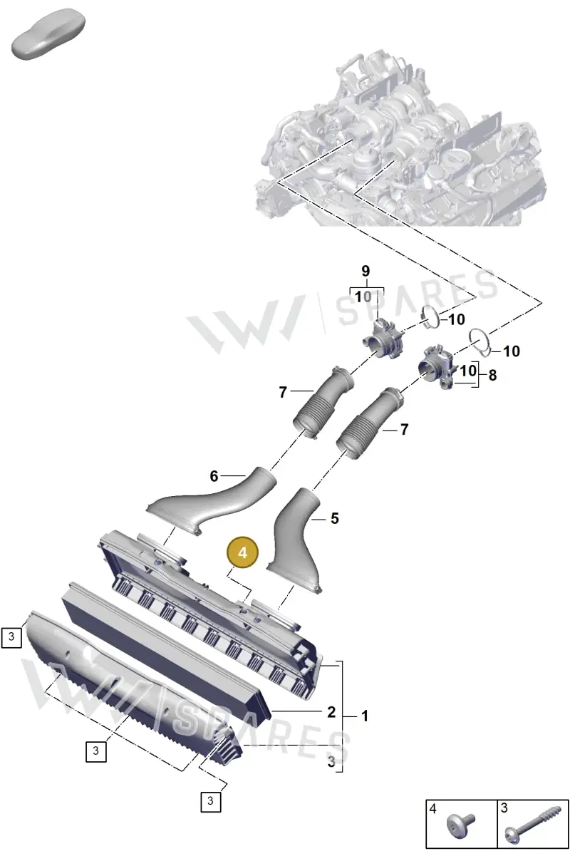 PAF911405 — Porsche Panamera (2023-2025) diagram p62106000, position 4