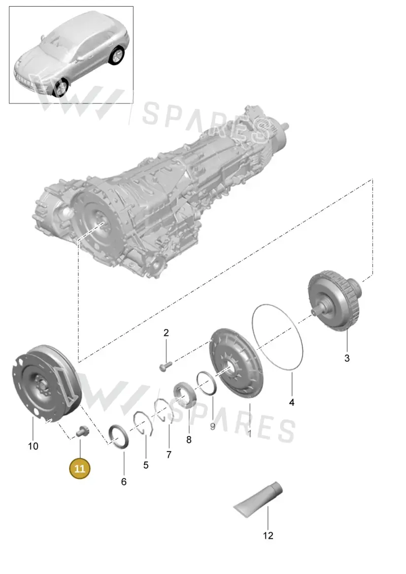 PAF911432 — Porsche Macan (2013-2018) diagram p44301000, position 11