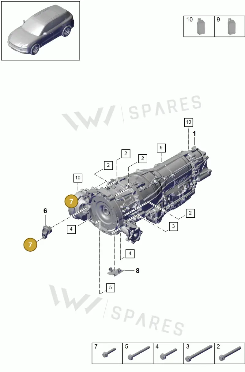 PAF911472 — Porsche Cayenne (2017-2023) diagram p51320010, position 7