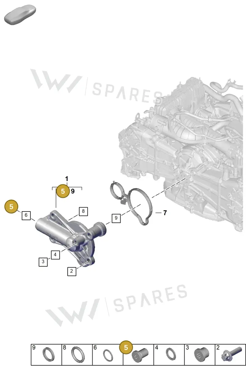 PAF911559 — Porsche 911 (2024-2025) diagram p63102100, position 5