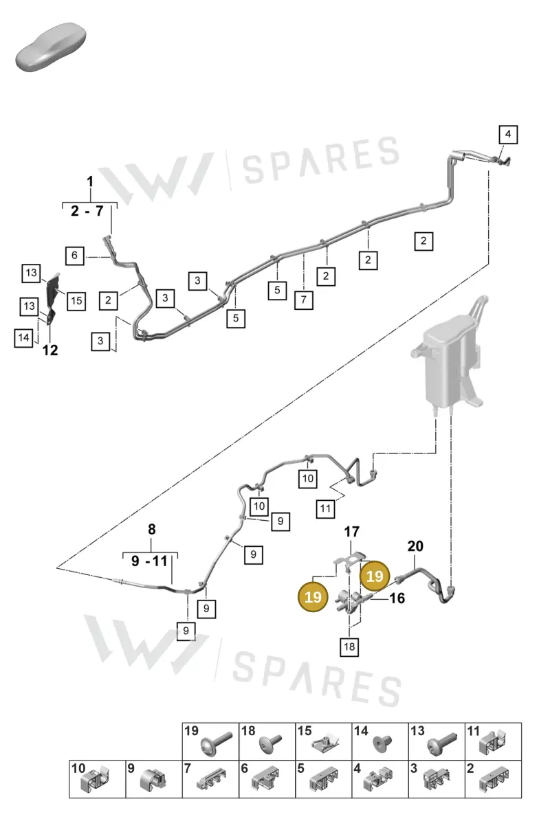 PAF911835 — Porsche Panamera (2023-2025) diagram p58201100, position 19