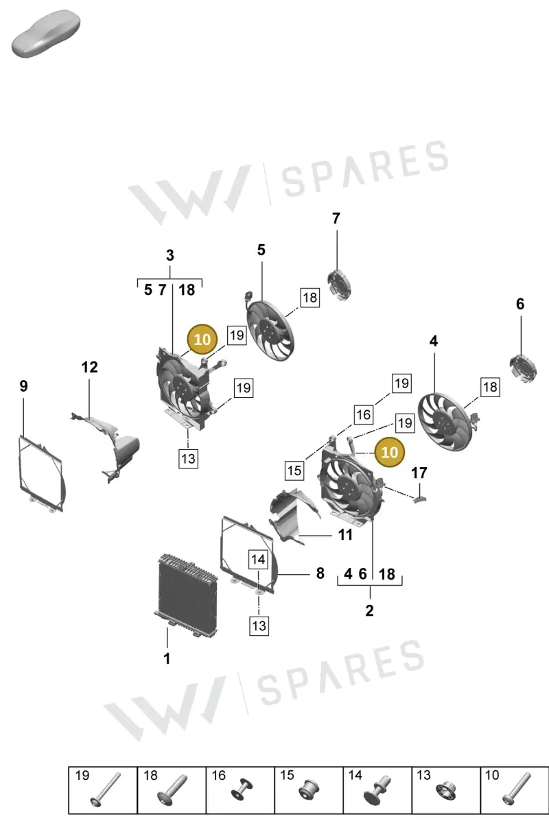 PAF912322 — Porsche Taycan Sport Turismo (2023-2025) diagram p64155200, position 10