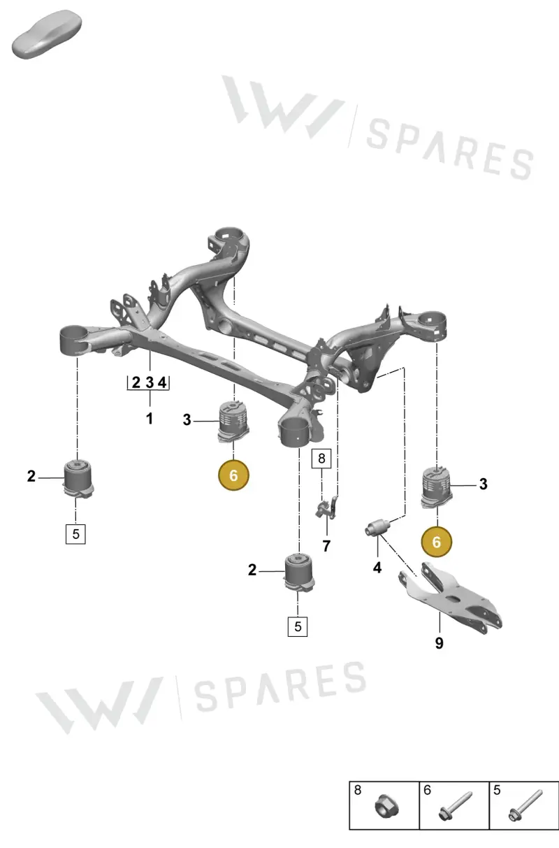 PAF912630 — Porsche Macan (2024-2024) diagram p61501000, position 6