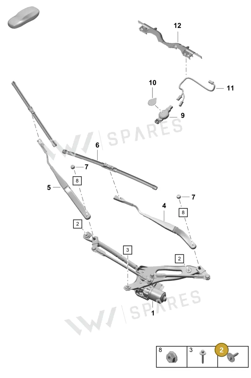 PAF912632 — Porsche Boxster Spyder (2019-2020) diagram p55904000, position 2