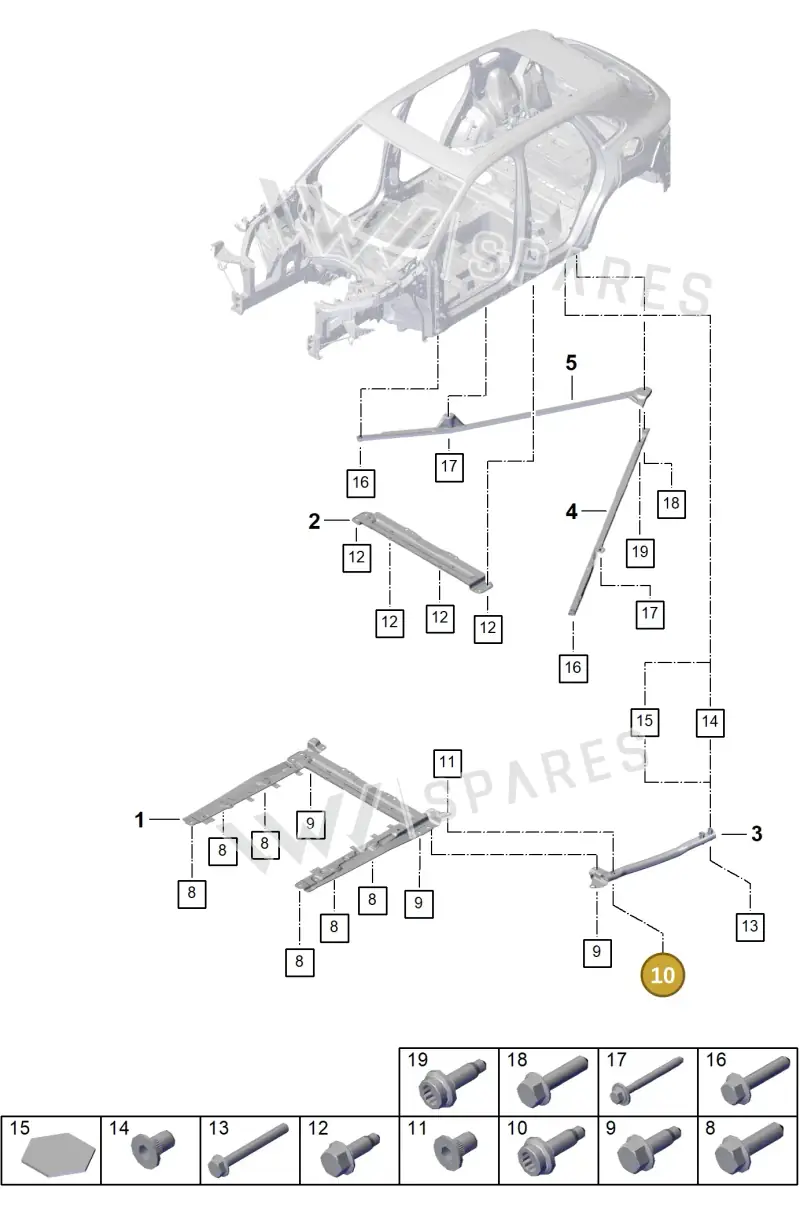PAF912649 — Porsche Cayenne Coupe (2023-2023) diagram p60801175, position 10