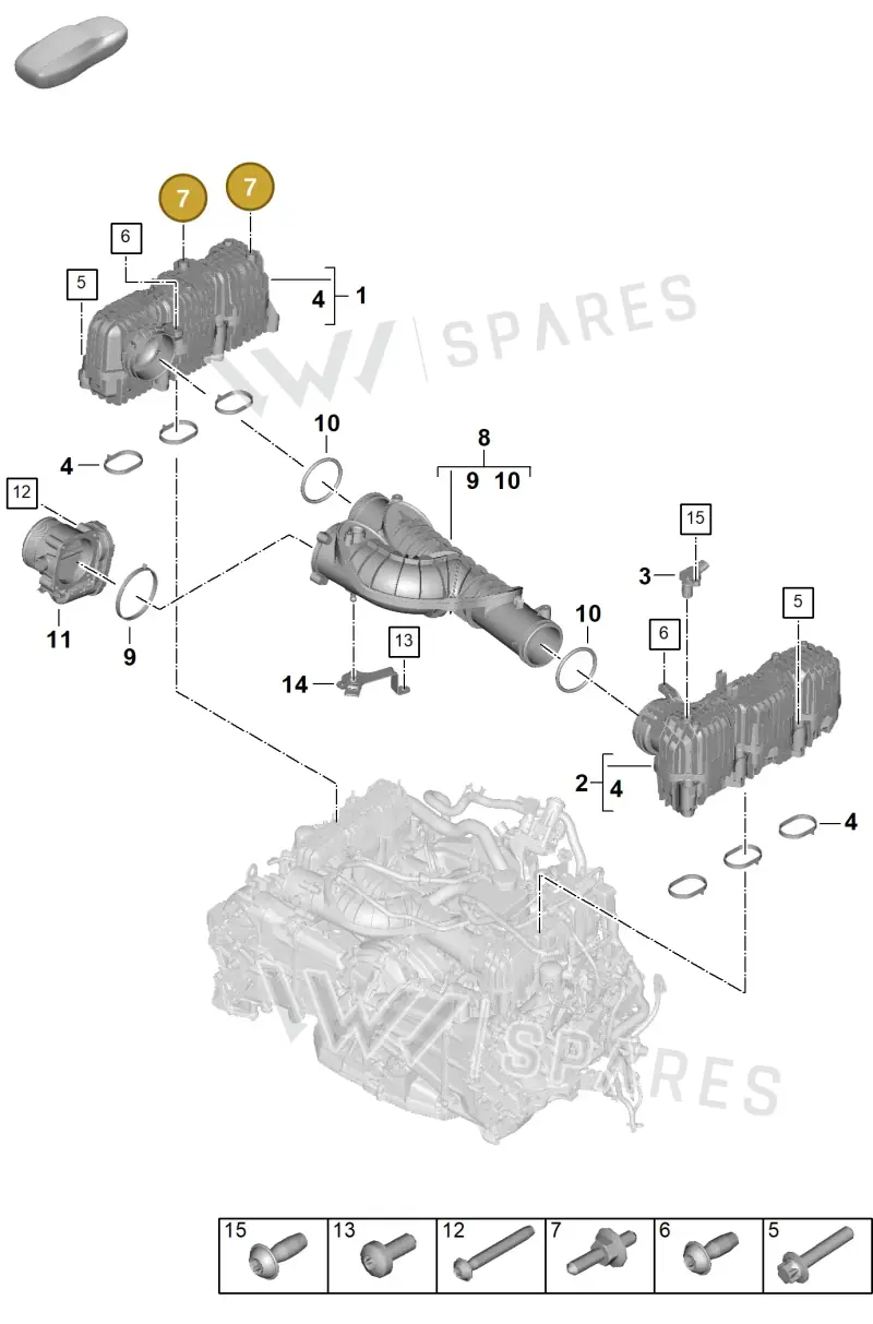 PAF912650 — Porsche 911 (2024-2025) diagram p63107150, position 7