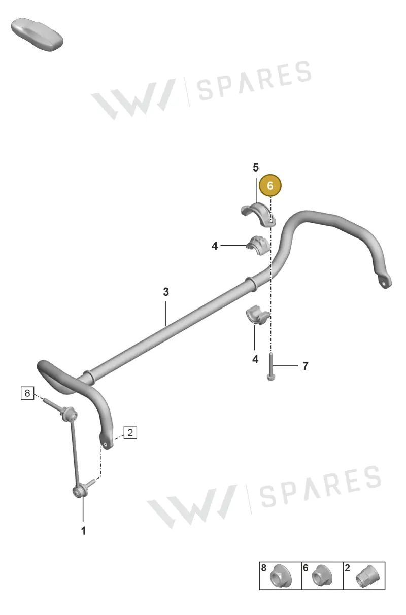 PAF912679 — Porsche 911 (2020-2022) diagram p53402005, position 6