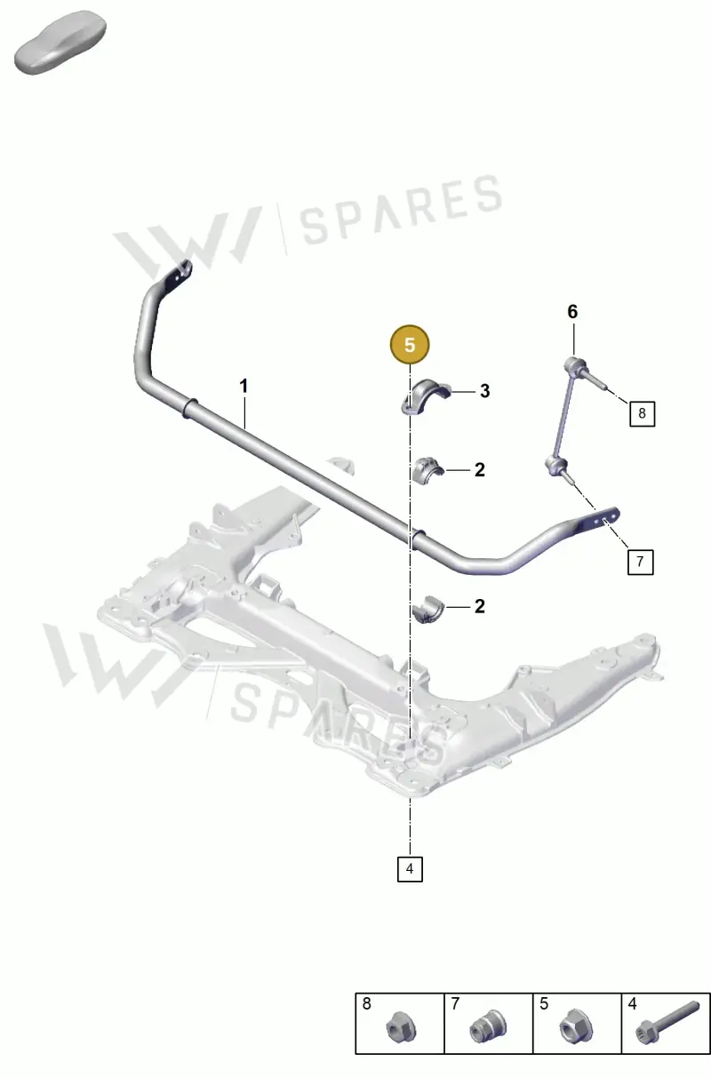 PAF912679 — Porsche Boxster Spyder (2019-2020) diagram p55402100, position 5