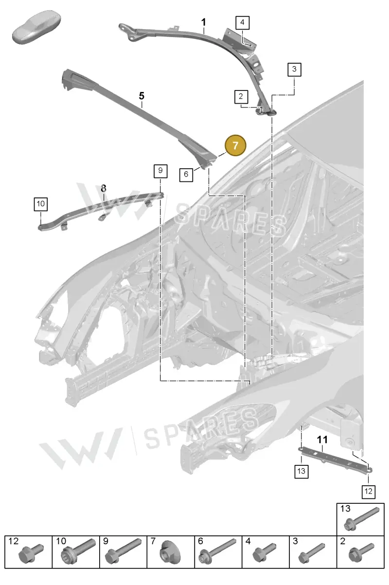 PAF912696 — Porsche Panamera (2023-2025) diagram p62801150, position 7