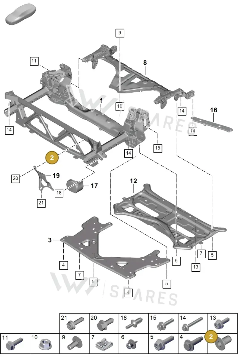 PAF912759 — Porsche Panamera (2023-2025) diagram p62401000, position 2