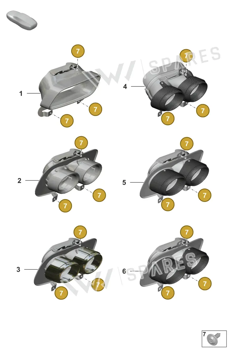 PAF912769 — Porsche 911 (2018-2024) diagram p53202400, position 7