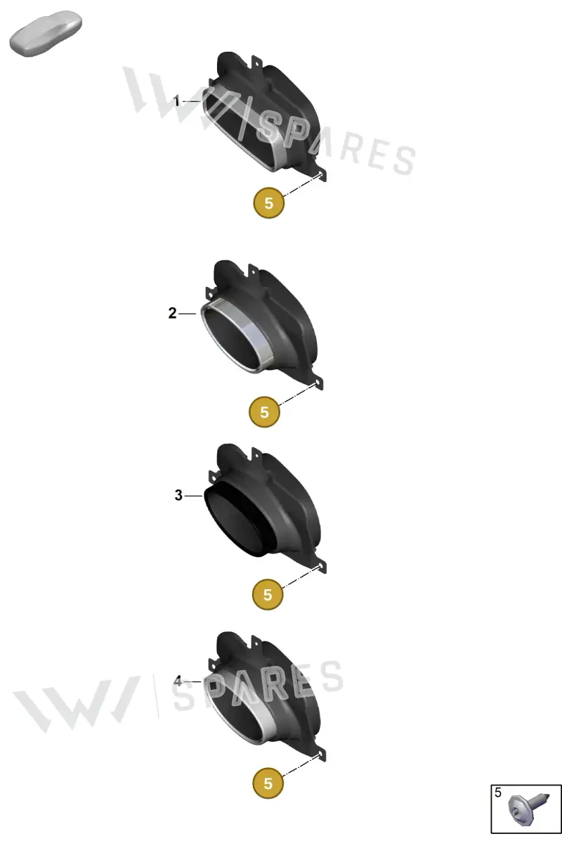 PAF912769 — Porsche 911 (2024-2025) diagram p63202400, position 5