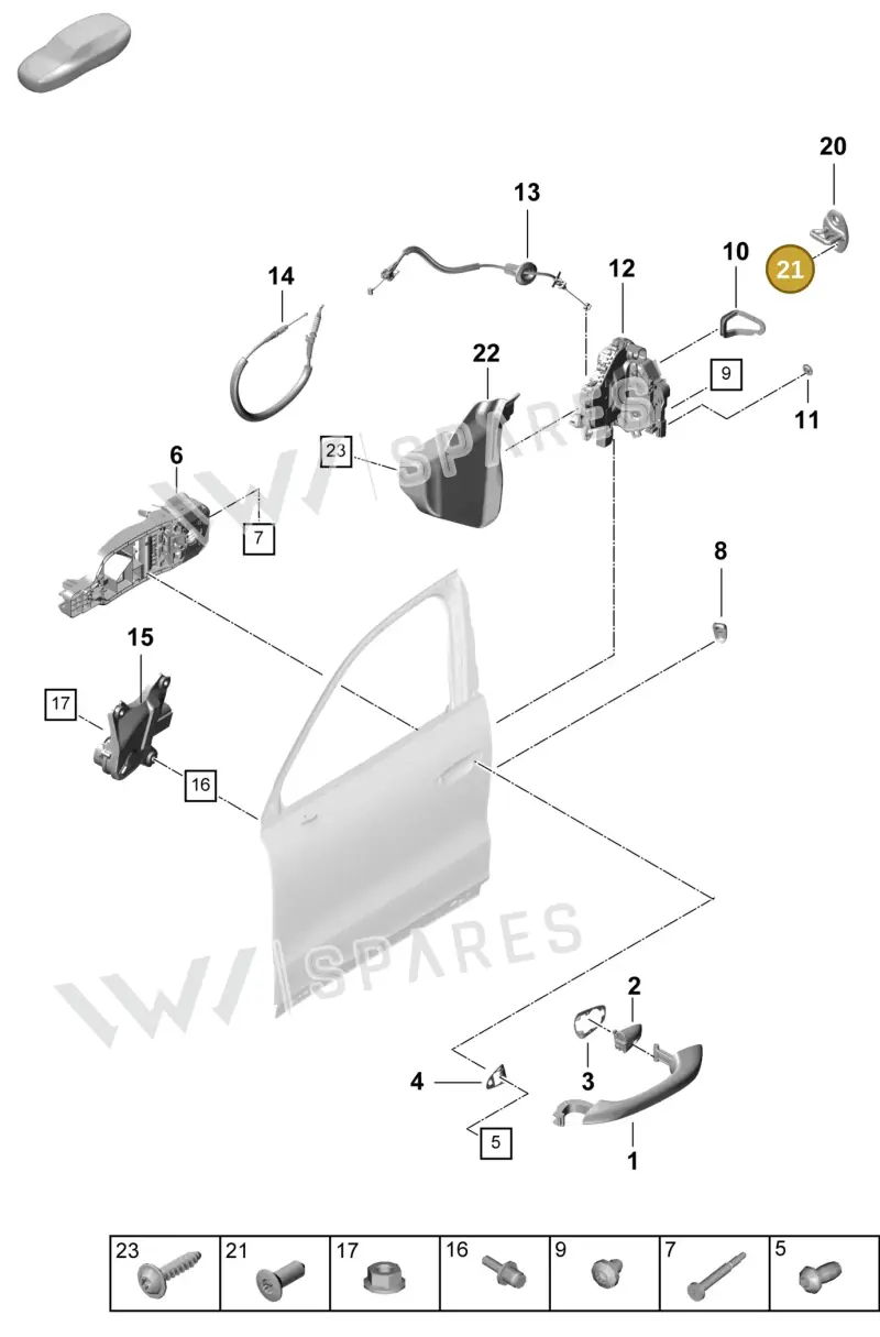 PAF912778 — Porsche Cayenne Coupe (2023-2023) diagram p60804200, position 21