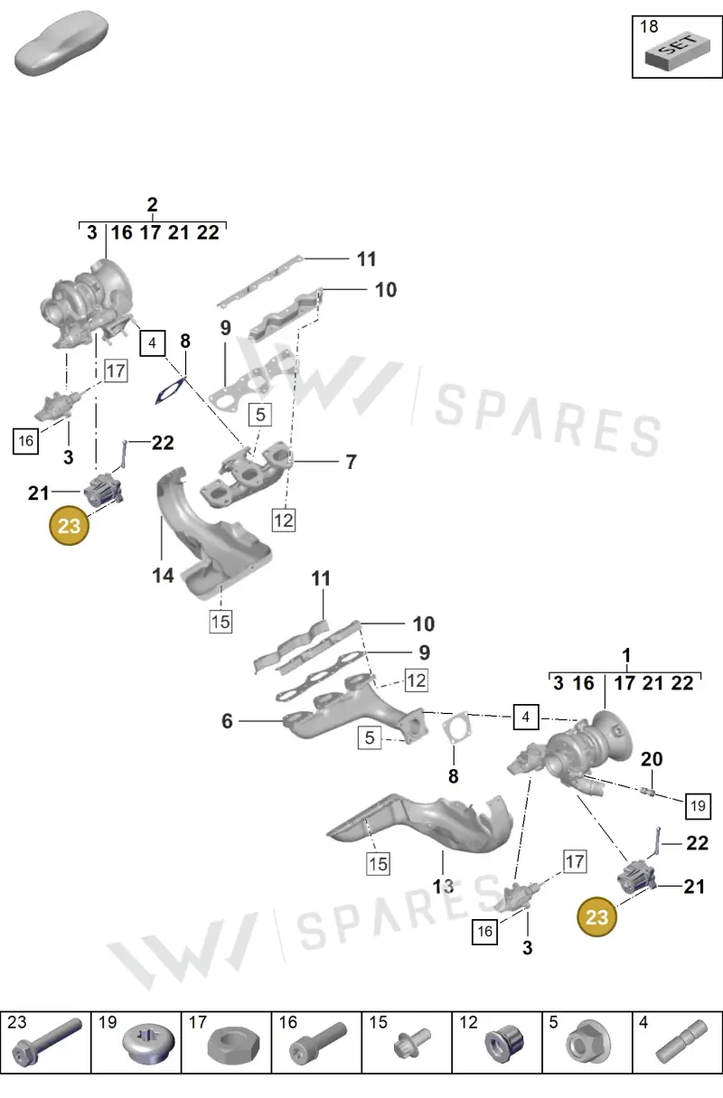 PAF912841 — Porsche 911 (2020-2022) diagram p57202000, position 23