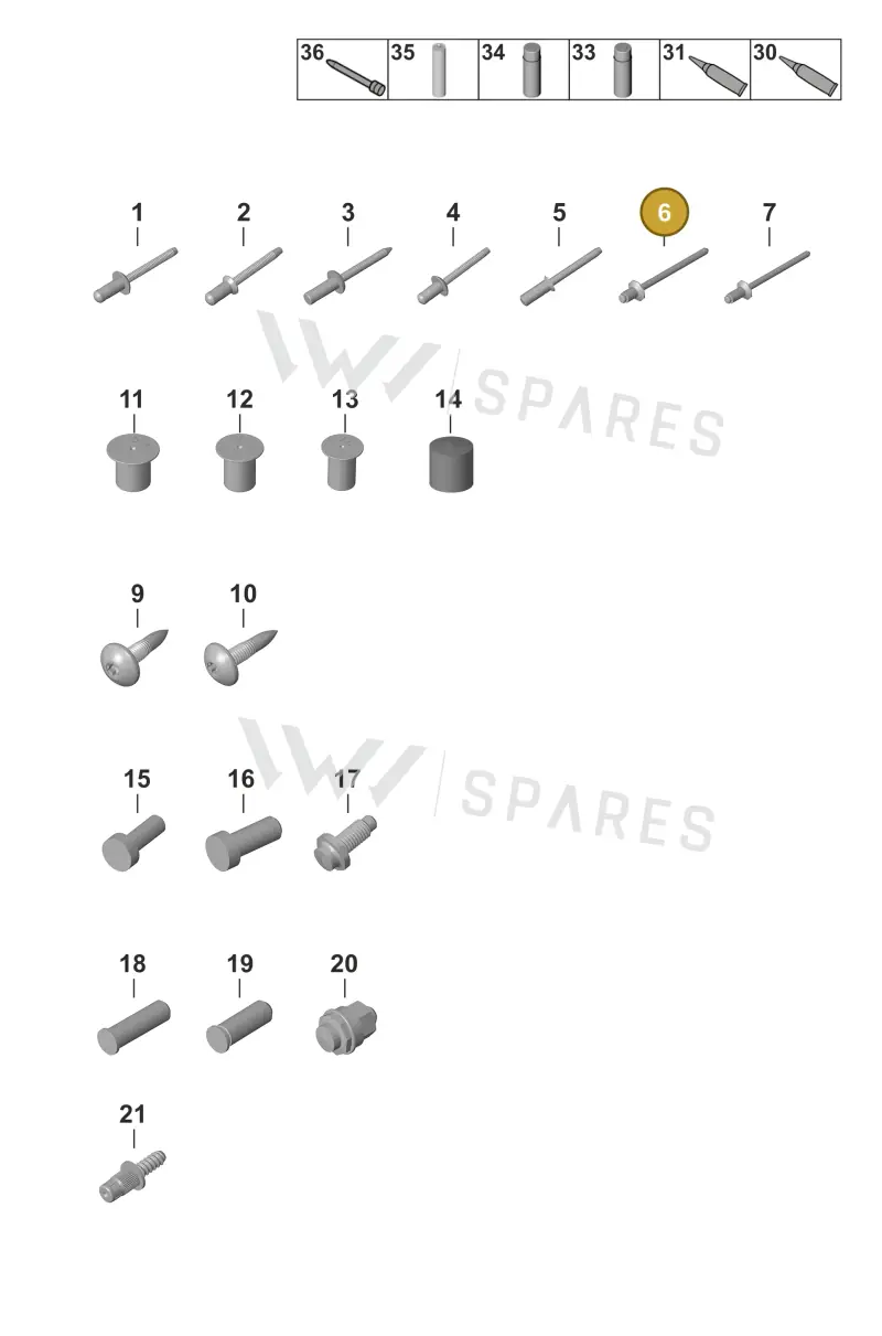 PAF912884 — Porsche 911 (2024-2025) diagram p53801020, position 6