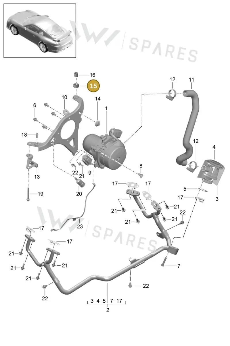 PAF912916 — Porsche 911 (2013-2020) diagram p41108000, position 15