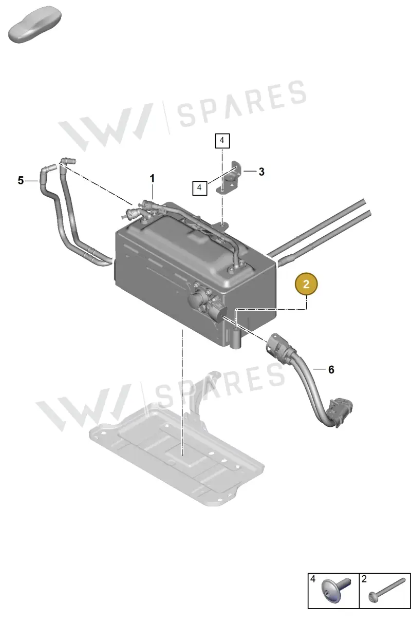 PAF913012 — Porsche 911 (2024-2025) diagram p63251000, position 2