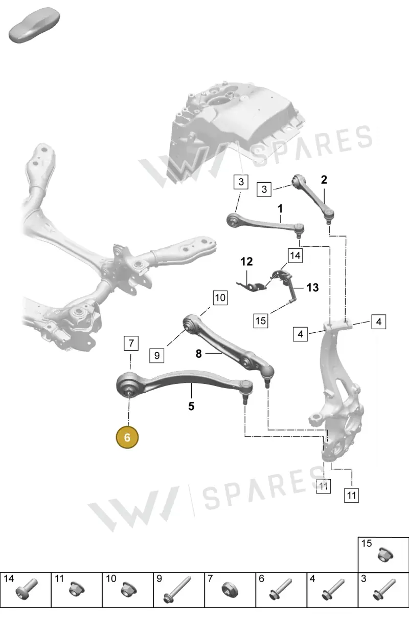 PAF913082 — Porsche Macan (2024-2024) diagram p61401050, position 6