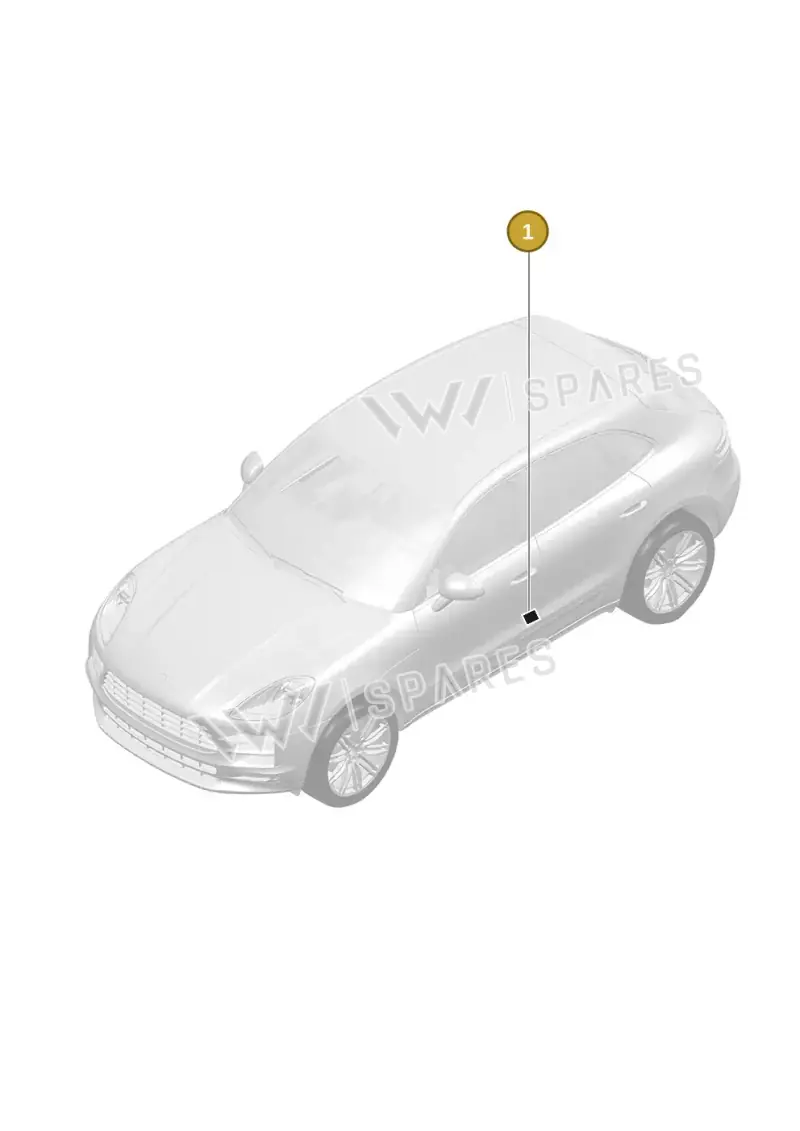 V04015001AE — Porsche Macan (2018-2022) diagram p52003100, position 1