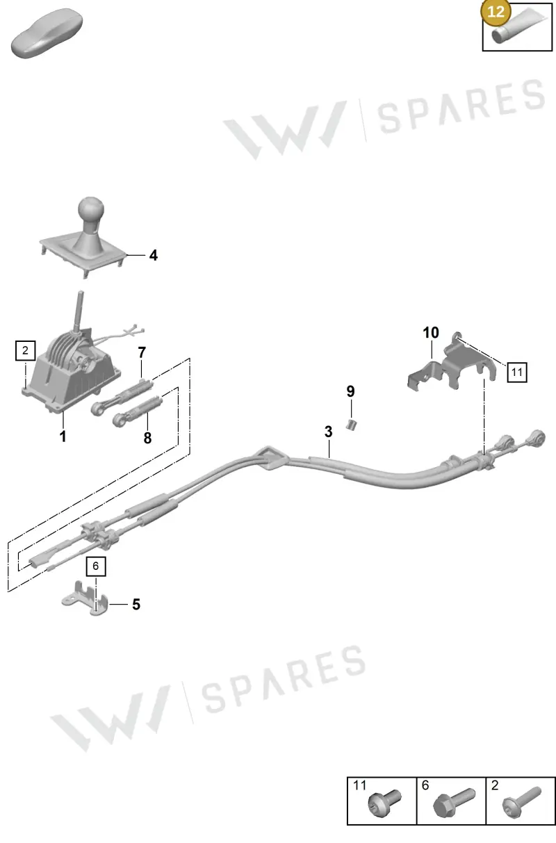 V04015004W — Porsche 911 (2021-2022) diagram p59701000, position 12