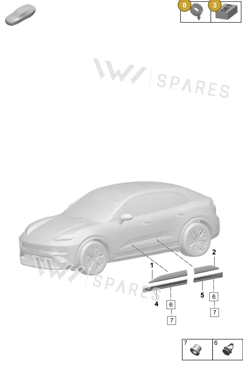 V04015800A — Porsche Macan (2024-2024) diagram p61810350, position 3+8