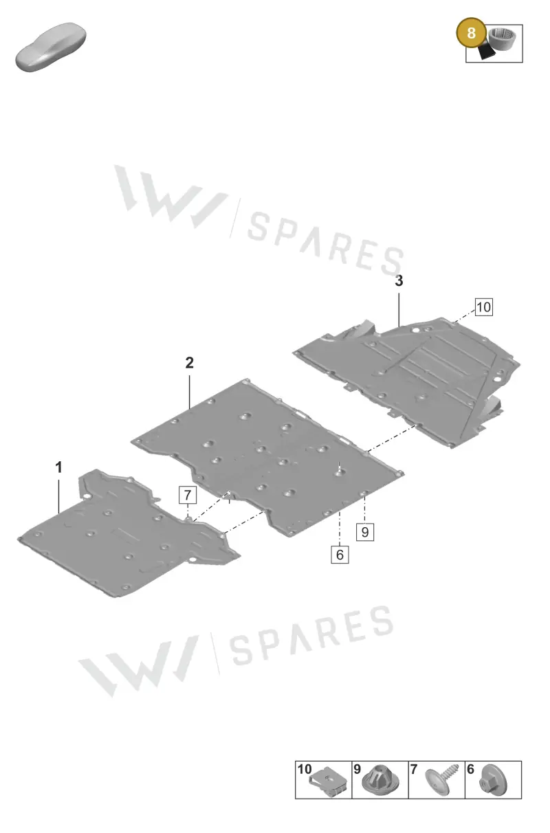 V04015800B — Porsche 911 (2024-2025) diagram p53801700, position 8