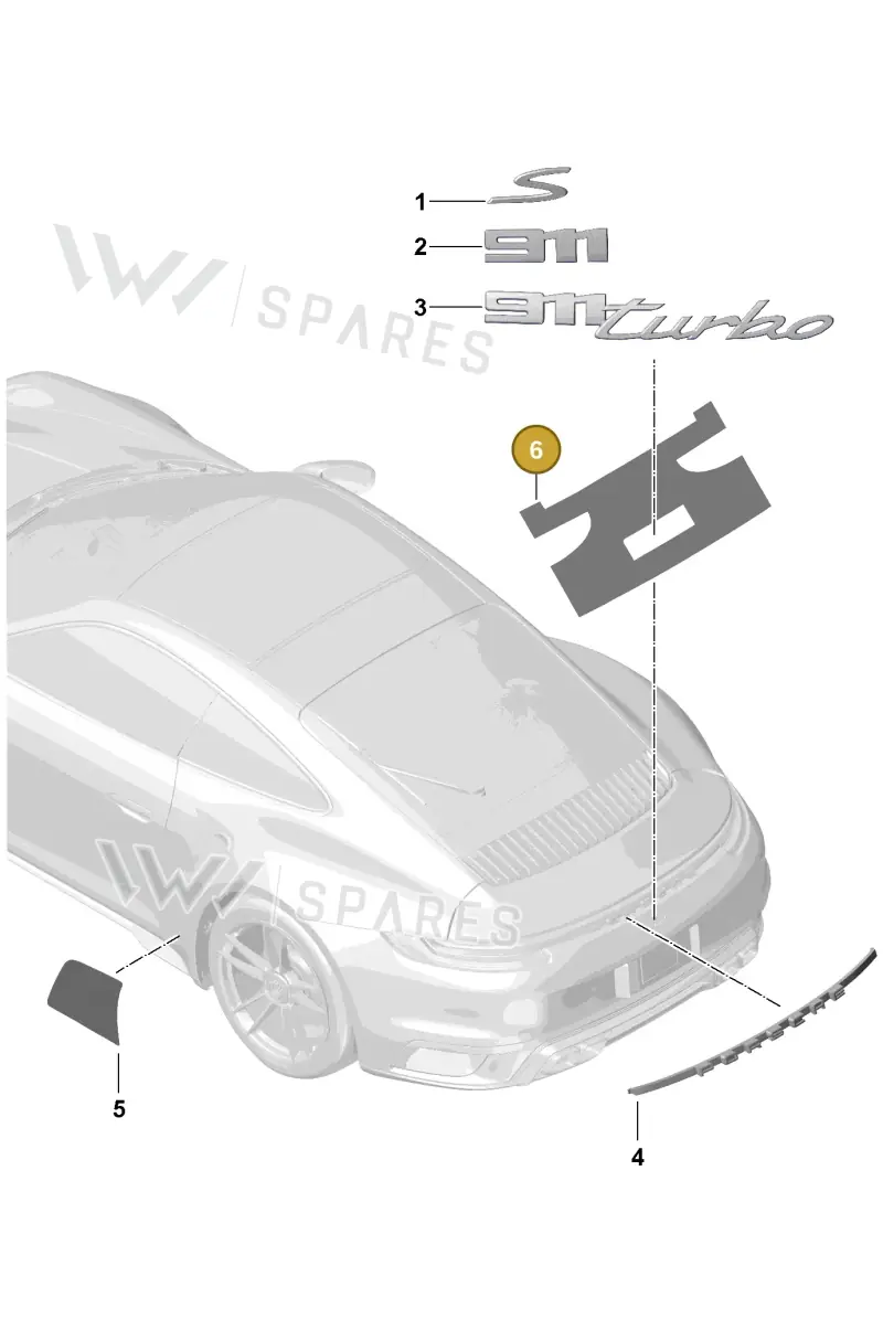 V04016003AB — Porsche 911 (2020-2022) diagram p57810000, position 6
