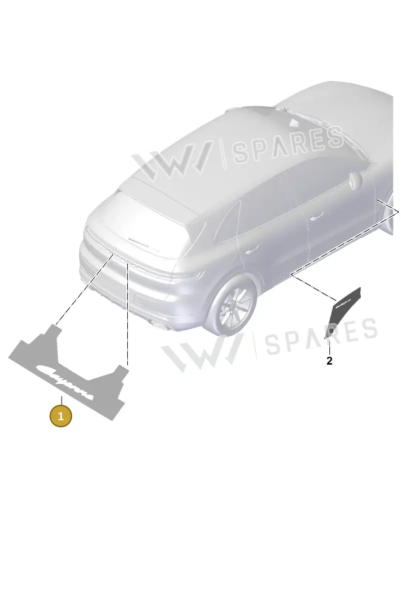 V04016003CC — Porsche Cayenne Coupe (2023-2023) diagram p60810010, position 1