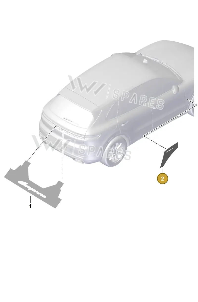 V04016003CL — Porsche Cayenne Coupe (2023-2023) diagram p60810010, position 2