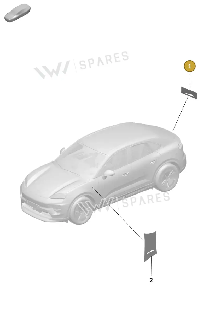 V04016003CT — Porsche Macan (2024-2024) diagram p61810050, position 1