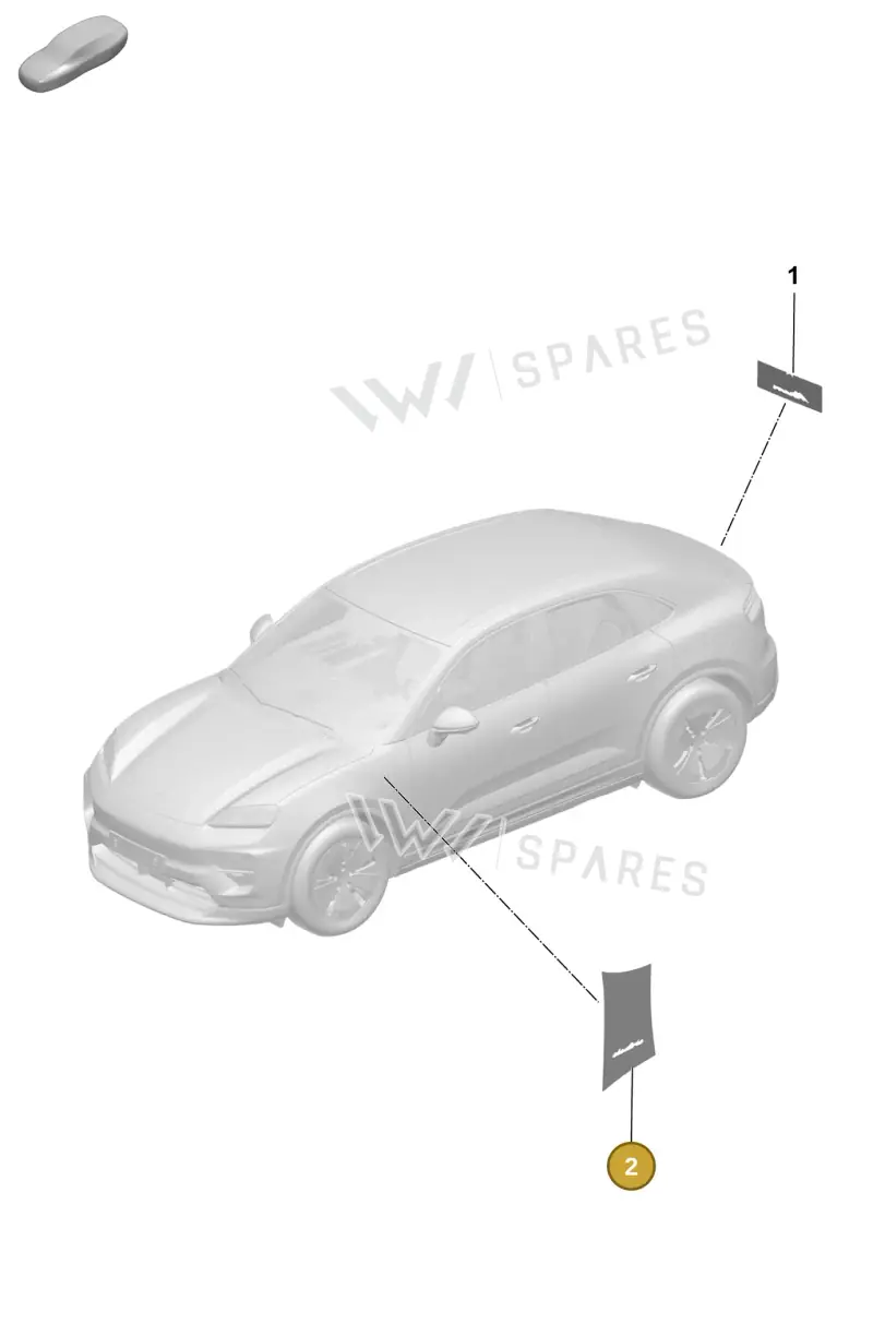 V04016003EM — Porsche Macan (2024-2024) diagram p61810050, position 2