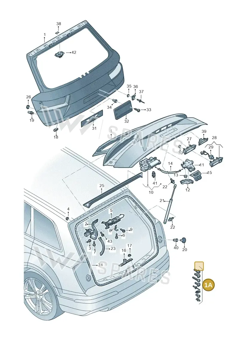 V04017001L — Audi Q7 (2015-2025) diagram 859827000, position 1A