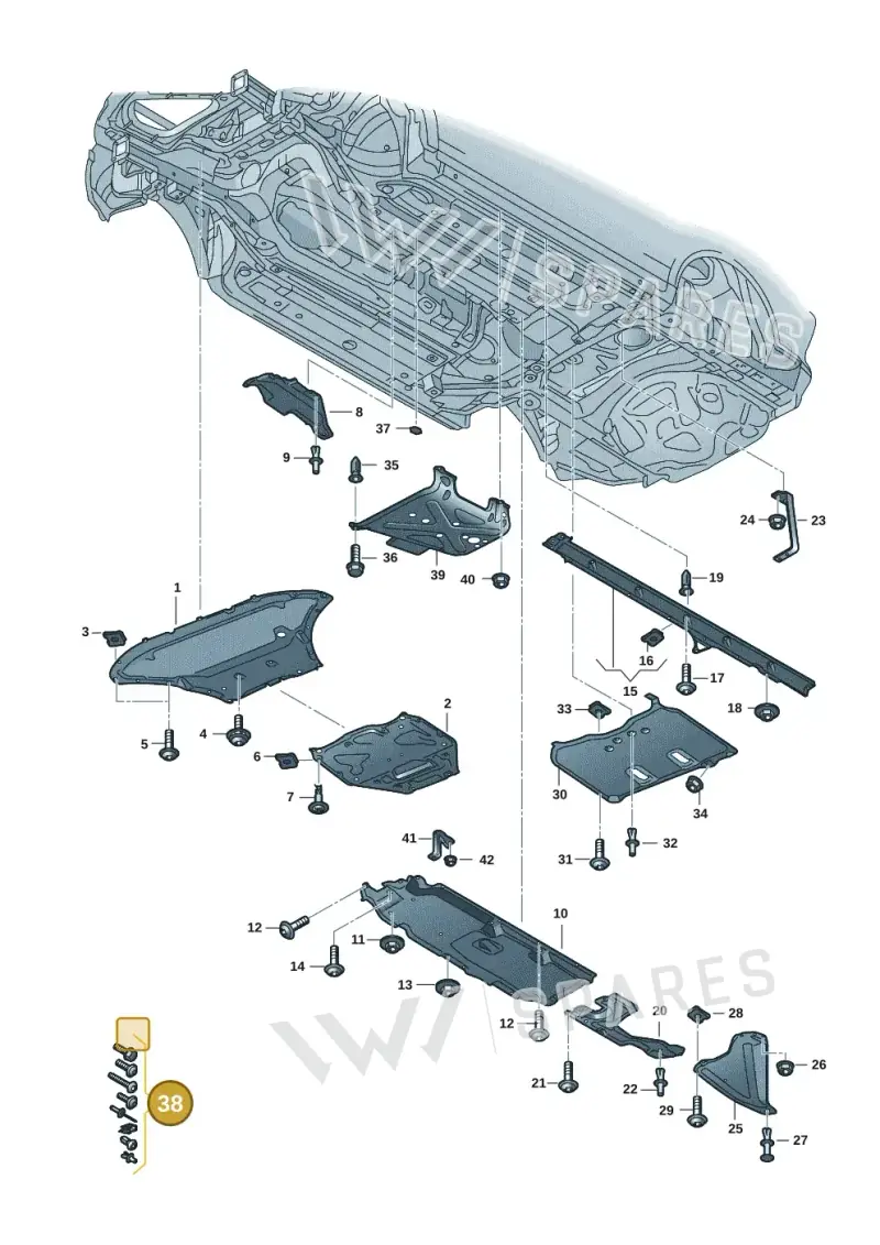 V04017001M — Audi Q7 (2015-2025) diagram 859825000, position 38