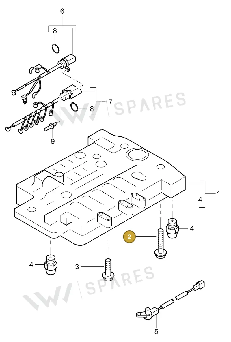 WHT000321 — Porsche Cayenne (2002-2006) diagram p24340002, position 2
