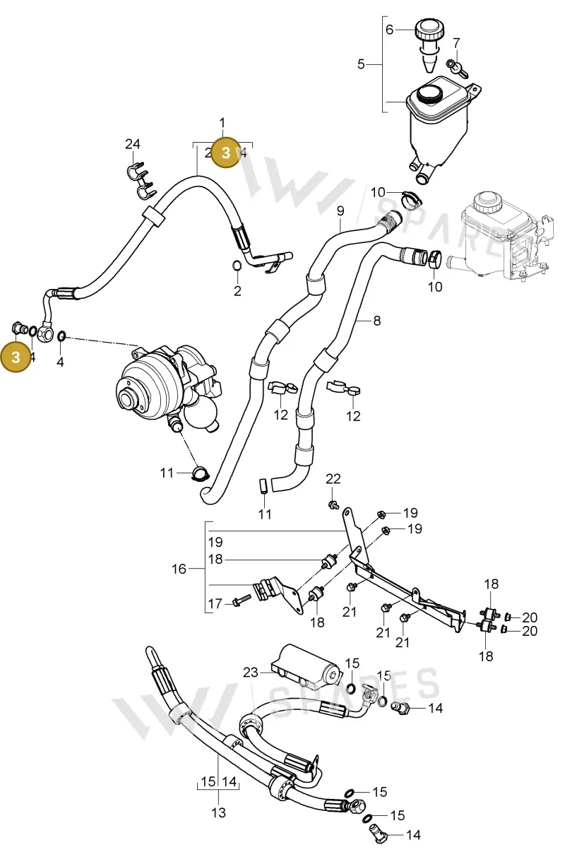 WHT001878 — Porsche Cayenne (2007-2010) diagram p31403015, position 3