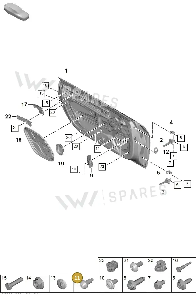 WHT003497 — Porsche 992 Carrera Coupe (2024-) diagram p63804000, position 11