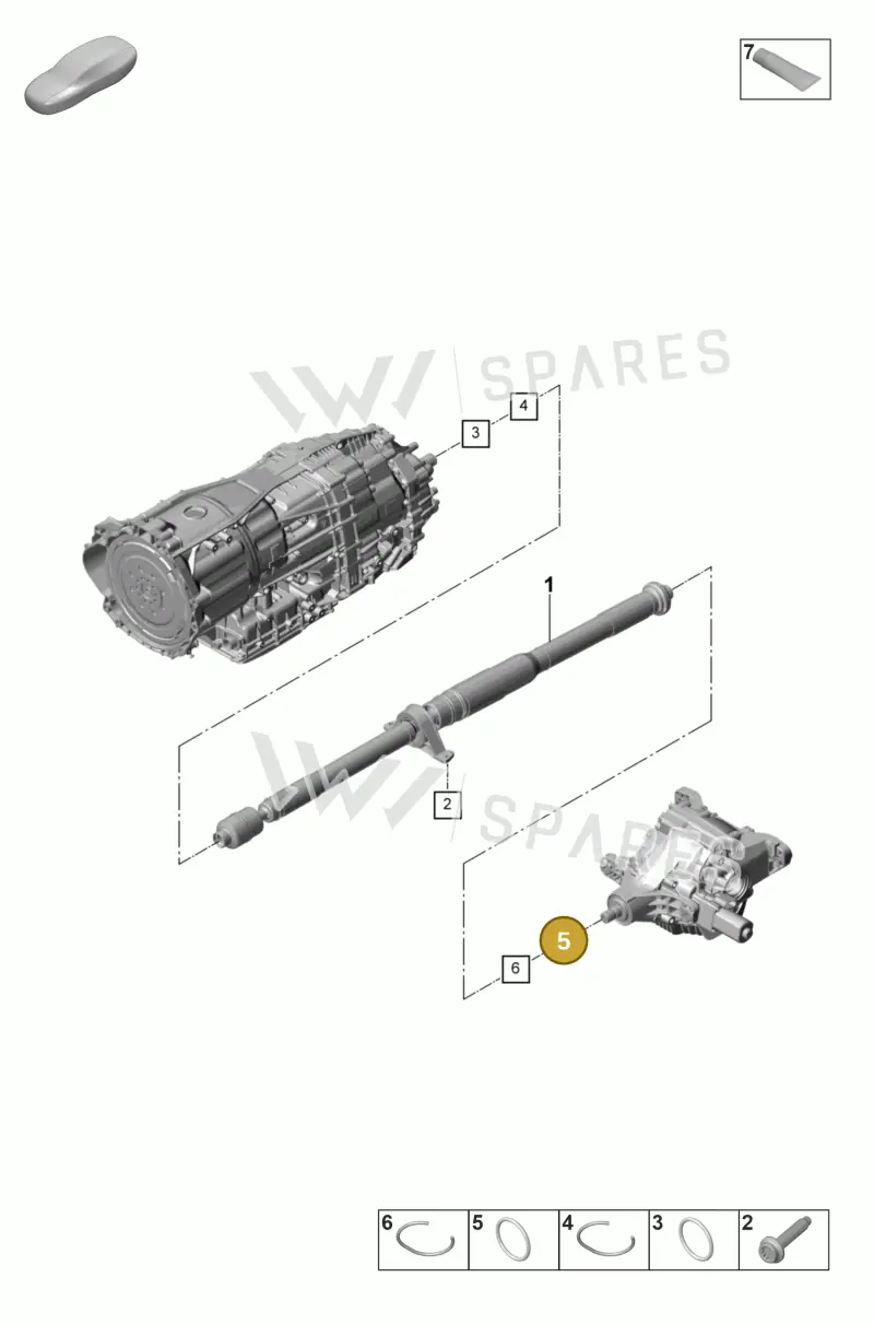 WHT005156 — Porsche Panamera (2023-) diagram p58305020, position 5