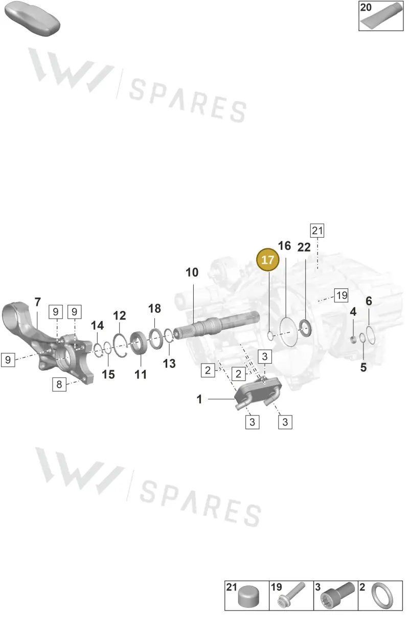 WHT005158 — Porsche Taycan Sport Turismo (2019-2024) diagram p56355100, position 17