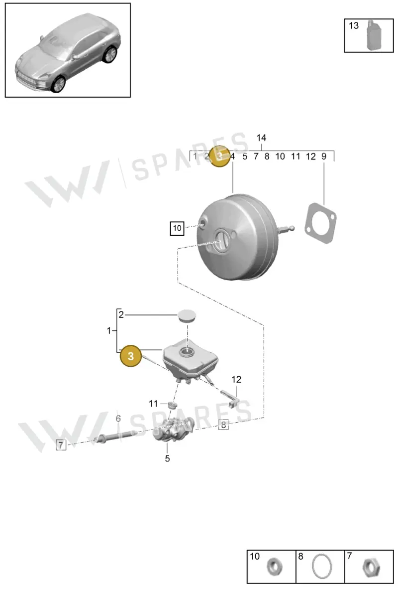 WHT005308 — Porsche Macan R4 TFSI (2018-) diagram p52604000, position 3