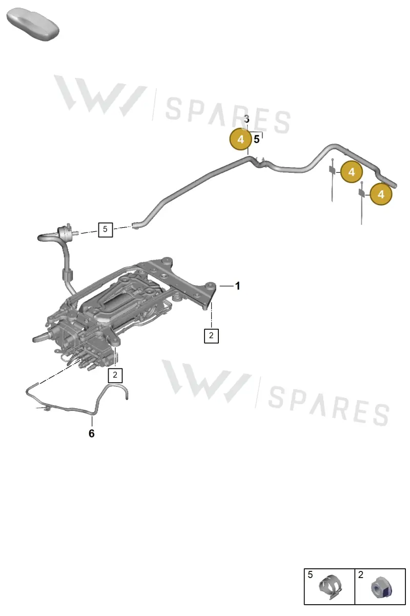 WHT005450 — Porsche Panamera (2023-) diagram p62504000, position 4