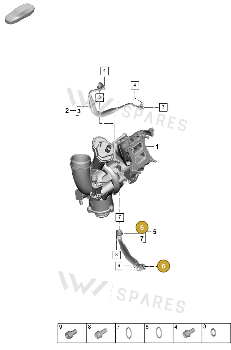 WHT006112 — Porsche Cayenne Hybrid Coupe (2023-) diagram p60202150, position 6