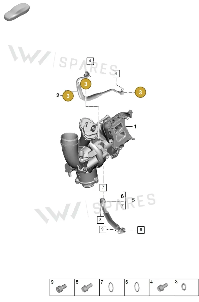 WHT006123 — Porsche Cayenne Hybrid Coupe (2023-) diagram p60202150, position 3