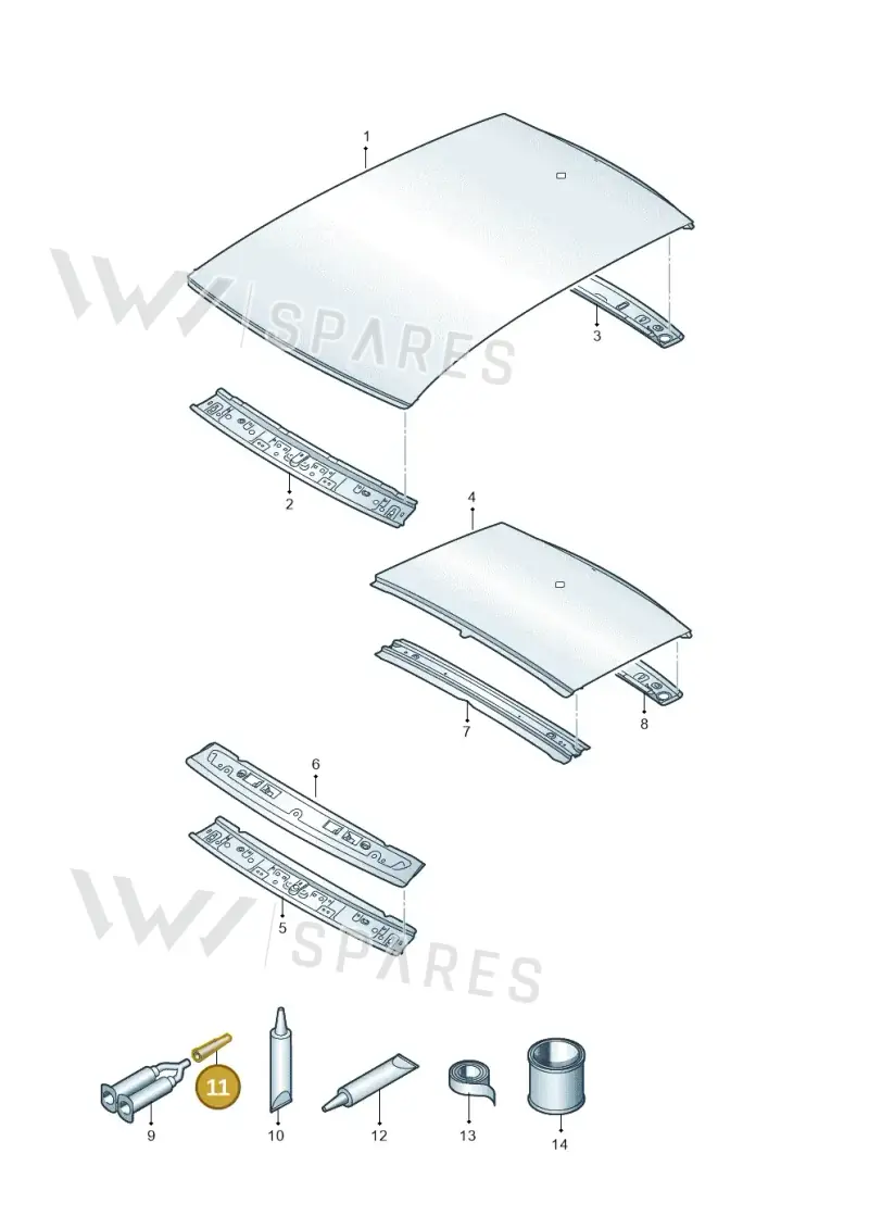 000012279C — SEAT Ibiza FR (2017-) diagram 835817000, position 11