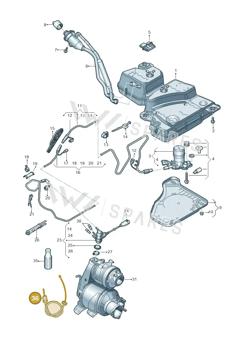 000012499 — SEAT Tarraco FR (2018-2024) diagram 884253560, position 36